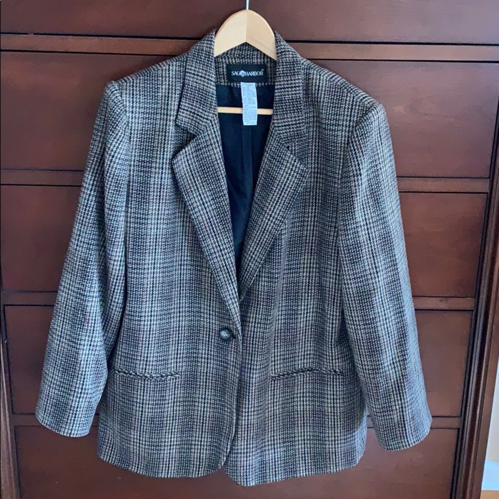 Checked Blazer Size 12